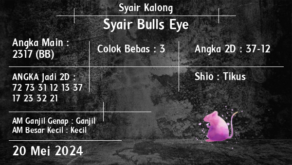 Syair Kalong - Syair Bulls Eye