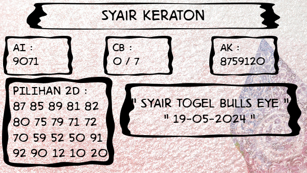 Syair Keraton - Syair Togel Bulls Eye