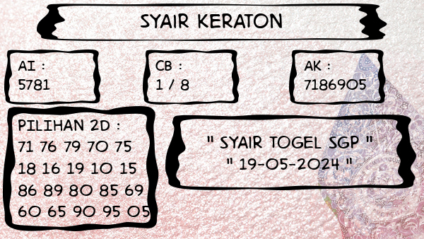 Syair Keraton - Syair Togel SGP