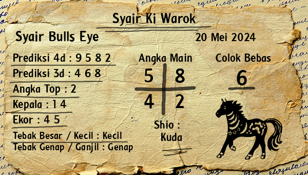 Syair Ki Warok - Syair Bulls Eye