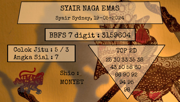 SYAIR NAGA EMAS - Syair Sydney