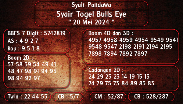 Syair Pandawa - Syair Togel Bulls Eye