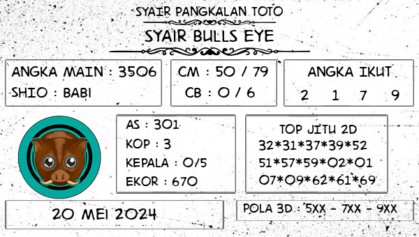 SYAIR PANGKALAN TOTO - Syair Bulls Eye
