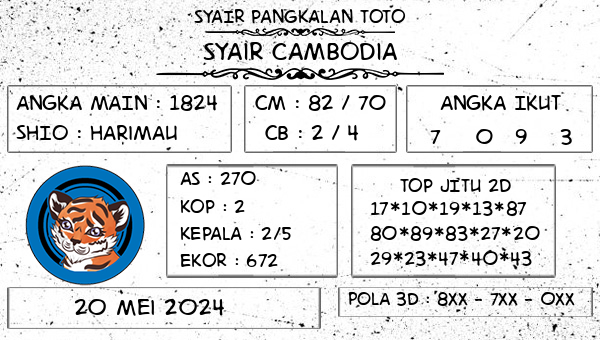 SYAIR PANGKALAN TOTO - Syair Cambodia